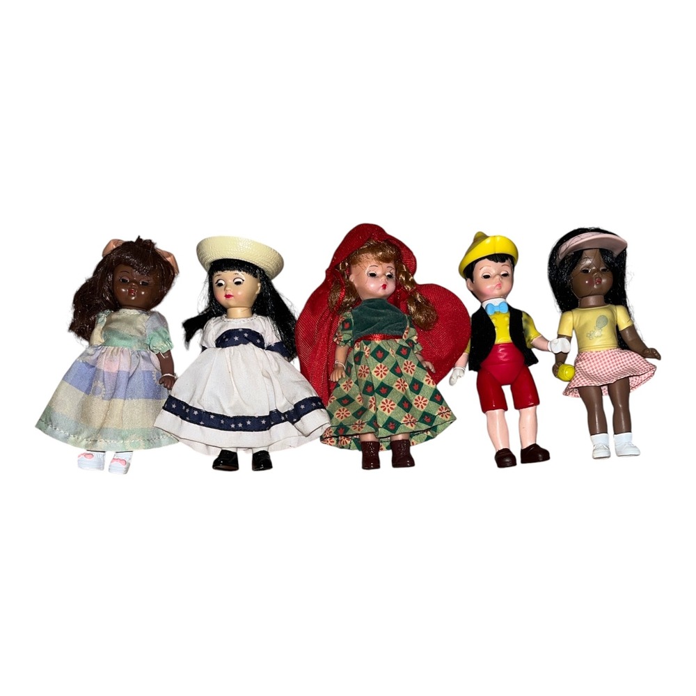 Vintage Madame Alexander Doll Lot of 5 Pinocchio Tennis 5 inch McDonald's Toys